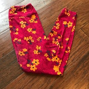 OS flowered legging